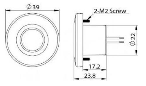 Hollex LED traplamp 12V warm wit met afwerkring