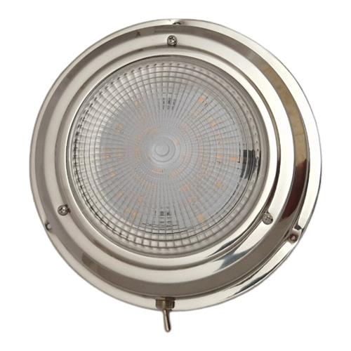 Hollex plafonnière opbouw rvs304 12V 165mm ww LED