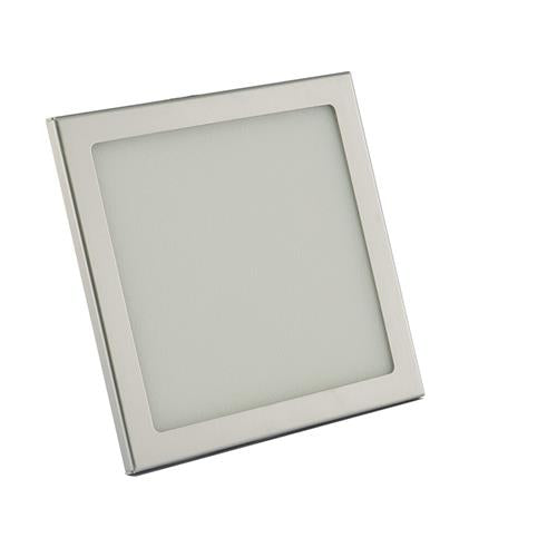 Hollex LED paneel 12V silver aluminium 100x100mm warm wit