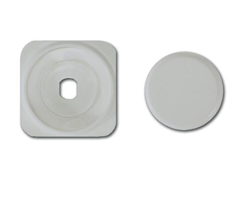 Inprojal afdekplaat met drukknop voor dimmer/grijs