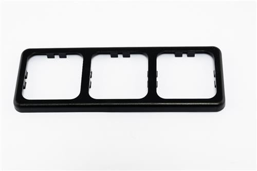 Inprojal afdekraam (3) 60x166mm ruw/zwart