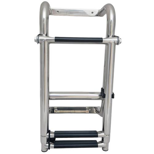 Hollex uitklapbare zwemtrap rvs316 3 treden zwart