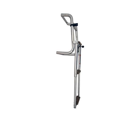Hollex uitklapbare zwemtrap rvs316 3 treden teak
