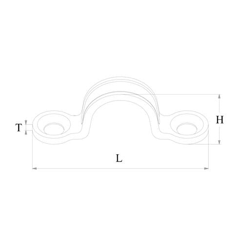 Hollex kapbeugel 6,0x65mm rvs316