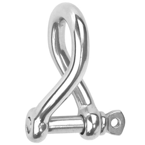 Hollex gedraaide sluiting lang gesmeed 6mm oogbout met schroefdraad rvs316