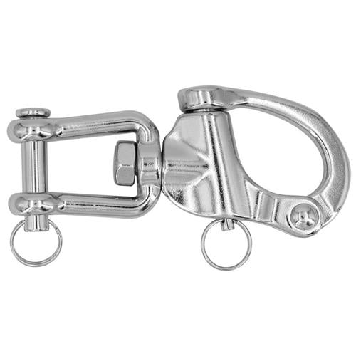 Hollex snapsluiting 128mm wartelgaffel rvs316