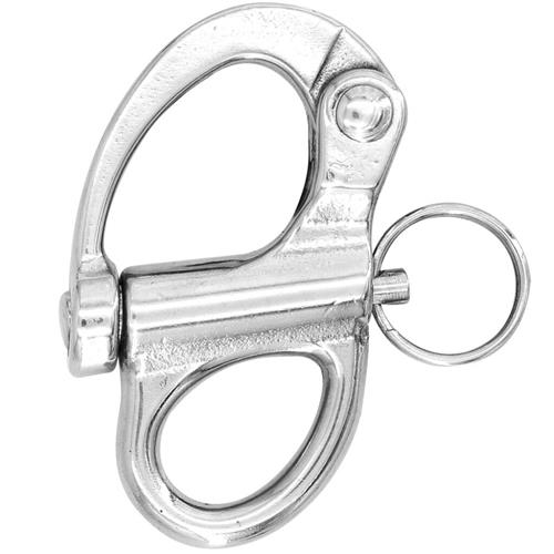 Hollex snapsluiting 66mm vast oog rvs316