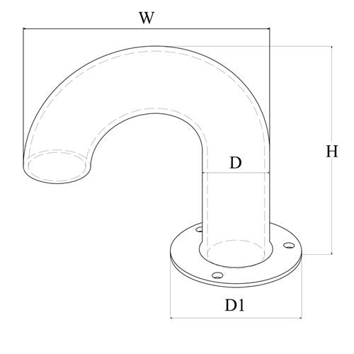 Kabeldoorvoer rvs316 19,5mm