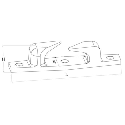 Hollex set boegklampen 150x27mm rvs316