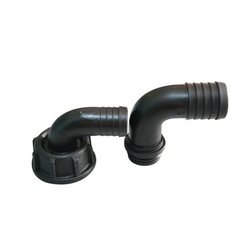 Hollex bocht 90° Set ø25&20mm slang met 1′′ draad