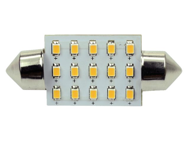 Ledlamp led15 festoon 10-30V 37mm 2700k