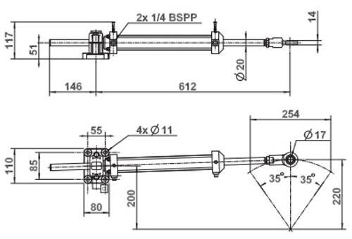 Lecomble & Schmitt cilinder LC465 40-254 115KGM 239cc