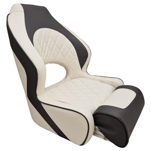 Hollex stuurstoel Diamond Moon wit/antraciet