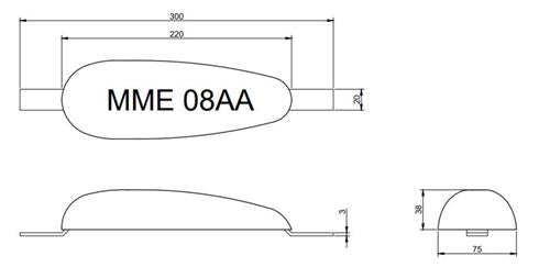 MME huid/roeranode aluminium MME08AA