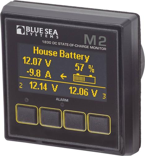 Blue Sea Systems monitor M2 OLED DC SOC M2 8-70V/-500A-500A