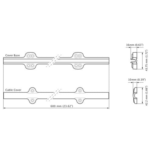 Zipwake kabel cover extension E set 1 kabelcover
