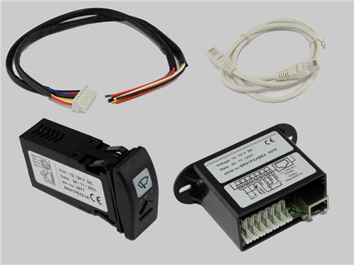 EWT schakelaar 12/24V max 12A bedraad voor 1 wisser