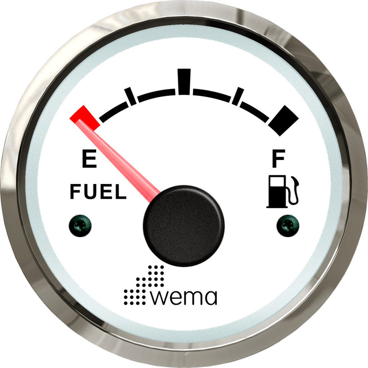Wema Silver serie tankmeter fuel wit