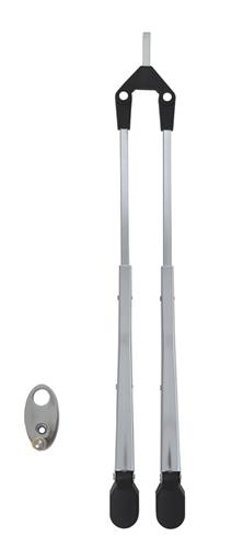EWT parallelarm verstelbaar 330-450mm Twin Spring gepolijst