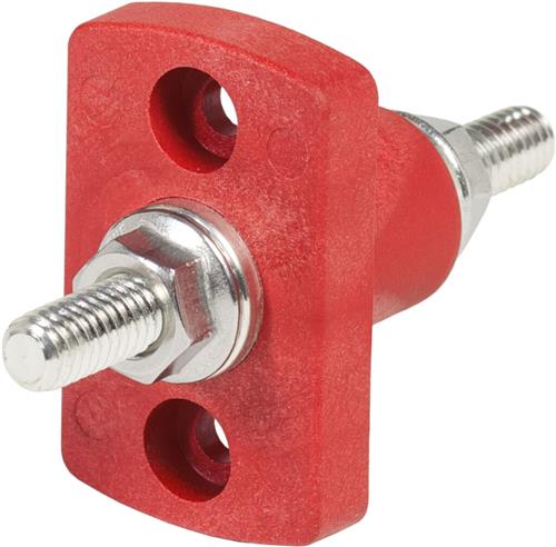 Blue Sea Systems doorvoerterminals 5/16-18 stud rood