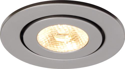 Prebit LED inbouwspot EB02-1 mat chroom kantelbaar warm wit 25° incl. ballast