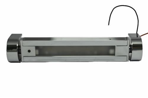 Prebit LED opbouwarmatuur UB02-3 150mm chroom warm wit 10-30V 3W dimbaar + muurbeugel