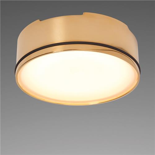 Prebit LED opbouwlamp D2-1 slave glanzend goud warm wit 10-30V 9W dimbaar via LD200 of master