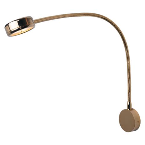 Prebit LED flexlamp 05-1 300mm zwart leer glanzend goud rood/warm wit 10-30V 3W dimbaar