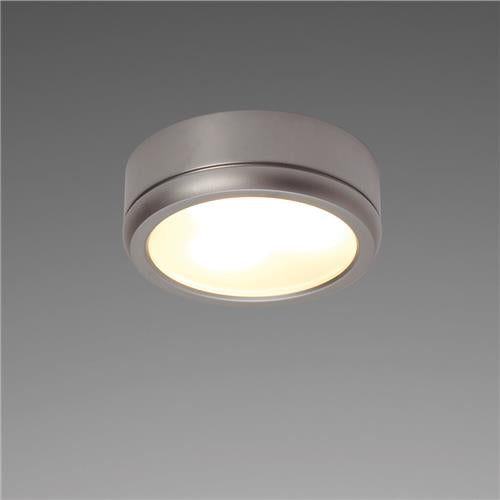 Prebit LED opbouwlamp D1-1 slave mat chroom warm wit 10-30V 3W