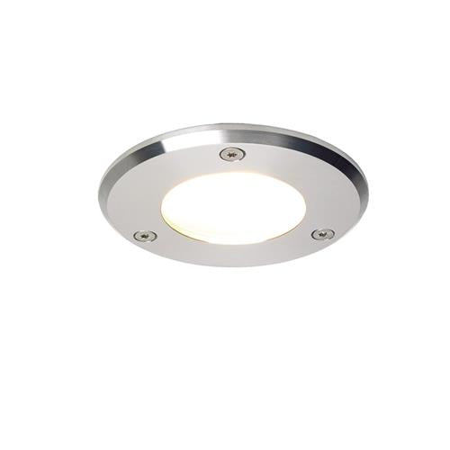 Prebit LED inbouwlamp EB32-3 slave ø85mm rvs gepolijst blauw/warm wit 10-30V 3W IP67