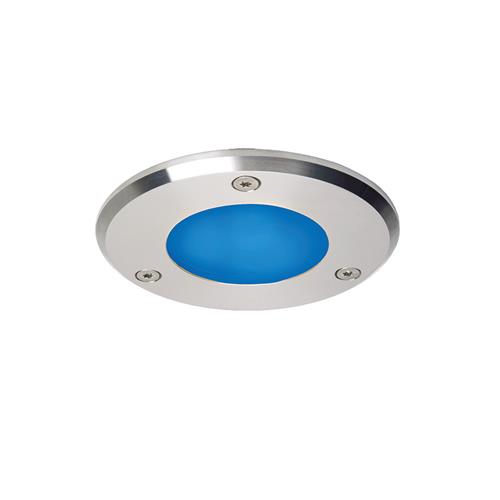 Prebit LED inbouwlamp EB32-3 slave ø85mm rvs gepolijst blauw/warm wit 10-30V 3W IP67
