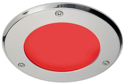 Prebit LED inbouwlamp EB42-3 master ø120mm rvs gepolijst warm wit/rood 10-30V 6W