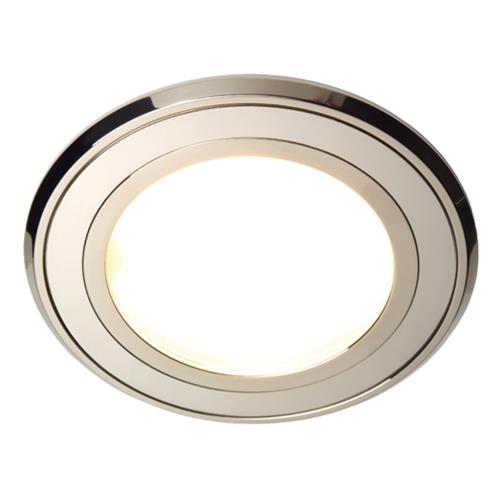 Prebit LED inbouwlamp EB42R-3 master rvs ø120mm gepolijst warm wit/rood 10-30V 6W