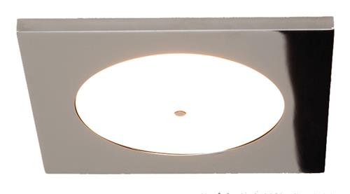 Prebit LED inbouwlamp EBQ12-2 master chroom schakelaar warm wit schakelaar 10-30V 3x1W incl. Dimmer module