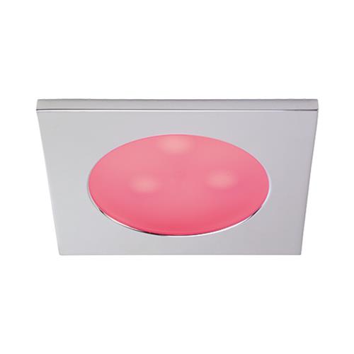 Prebit LED inbouwlamp EBQ12-3 slave mat chroom rood/warm wit schakelbaar 10-30V 3W