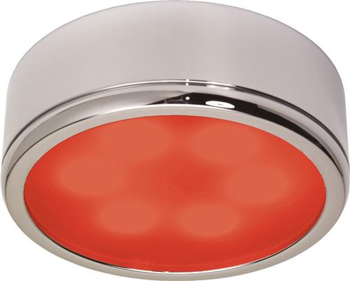Prebit LED opbouwlamp D3-3 slave chroom rood/warm wit 10-30V 6W