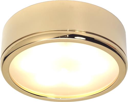 Prebit LED opbouwlamp D3-3 slave glanzend goud rood/warm wit 10-30V 6W