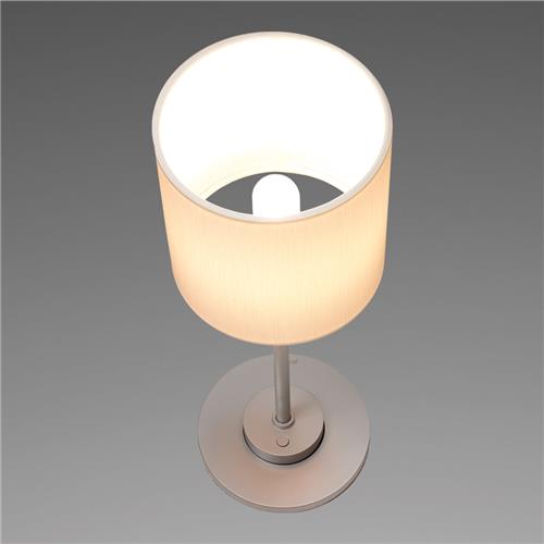 Prebit LED tafellamp NOVA mat chroom 12/24V warm wit dimbaar