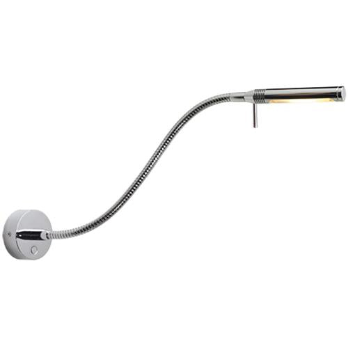 Prebit LED flexlamp 07 300mm D2W met USB chroom warm wit 10-30V 3W dimbaar