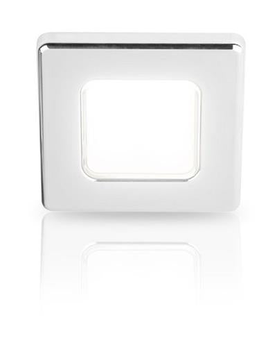 Hella EuroLED 75 inbouwspot vierkant 24V chroom met spread wit licht