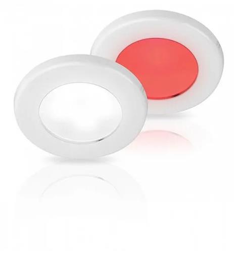 Hella EuroLED 75 inbouwspot 12V wit met wit/rood licht schroefmontage