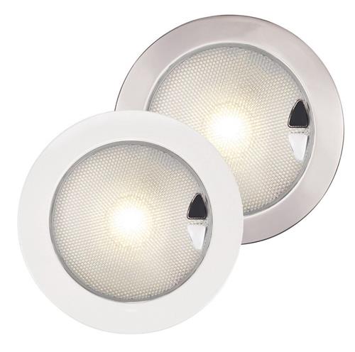 Hella EuroLED 150 on/off Touch inbouwspot 9-33V gepolijst rvs316 met warm wit licht
