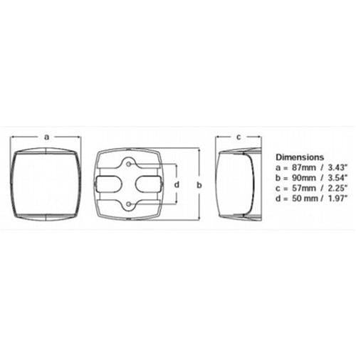 Hella NaviLED Pro HD tweekleuren zwart 2NM