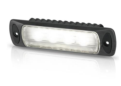 Hella Sea Hawk-R inbouwwerklamp zwarte behuizing 9-33V wide spread wit