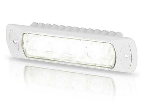 Hella Sea Hawk-R inbouwwerklamp witte behuizing 9-33V wide spread wit
