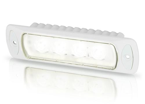 Hella Sea Hawk-R inbouwwerklamp witte behuizing 9-33V spot wit