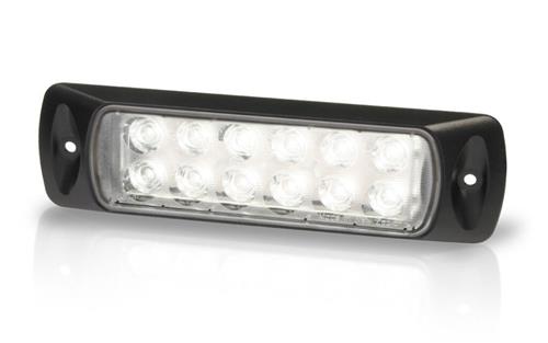 Hella Sea Hawk inbouwwerklamp zwarte behuizing 9-33V spot wit