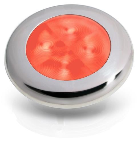Hella LED courtesy lamp rvs316 rond 24V rood licht