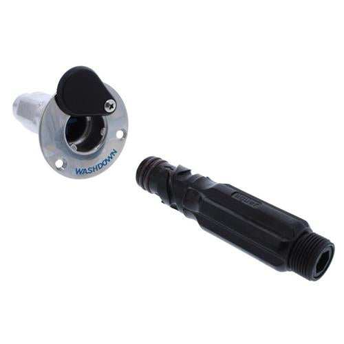 Jabsco Quick Release aansluiting rvs316 1/2″BSP female bajonet-3/4″BSP male