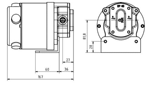 Rheinstrom dieseloliepomp EP40 24V